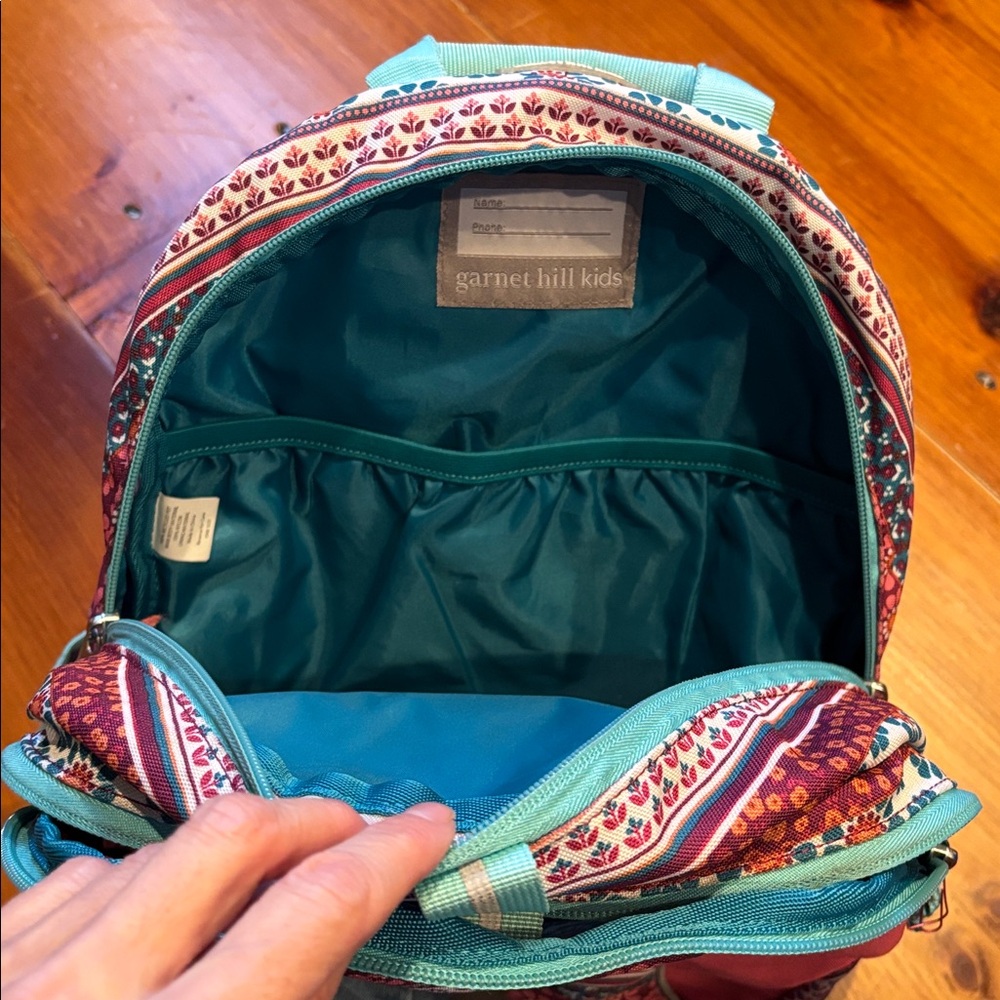GARNET HILL KIDS Girls BoHo Floral Pink Backpack K-5 - Picture 9 of 10